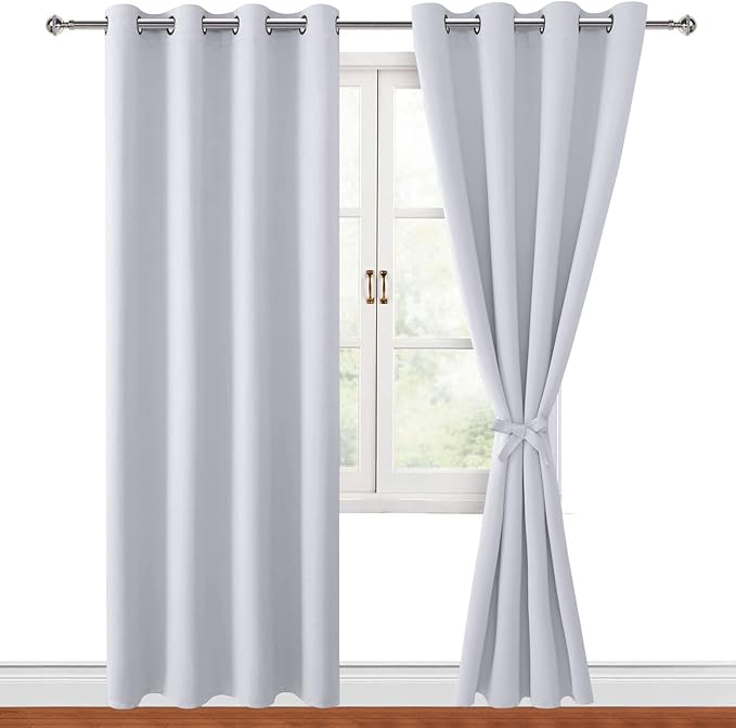 Hiasan Blackout Curtains for Bedroom, 52 x 84 Inches Long