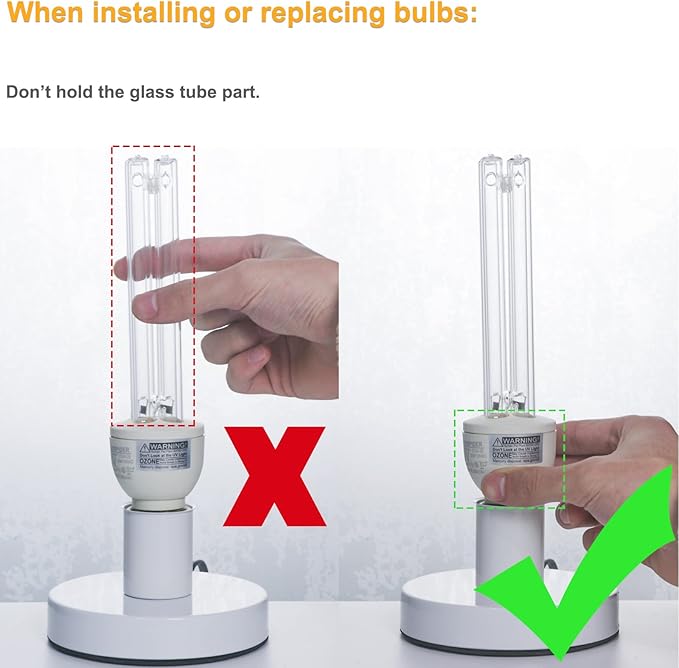 25 Watts UVC Sanitizer Lamp Ozone Free UVC Light Bulb