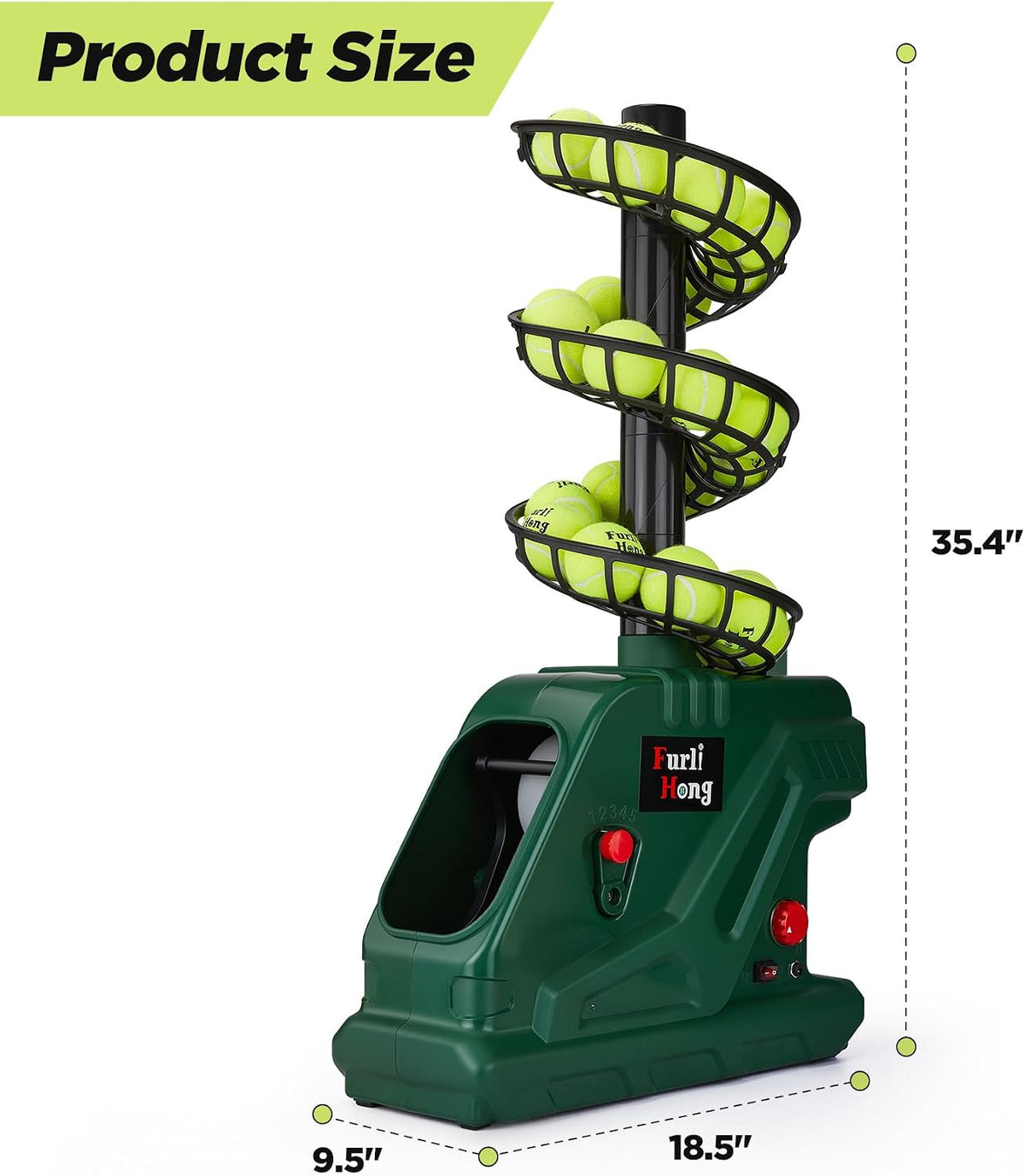 Furlihong 3819BH Portable Tennis Ball Machine
