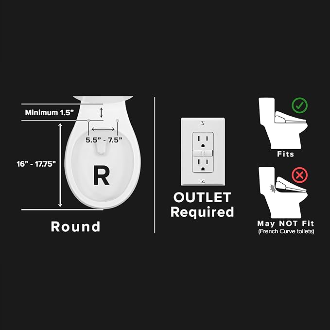SmartBidet® SB-1000WR Electric Smart Bidet Toilet Seat