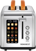 2 Slice Easy Touch Screen Toaster, Stainless Steel Toaster