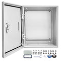Outdoor Electrical Box 24x 24 x 8''D NEMA 4X Enclosure Steel Box, Waterproof &