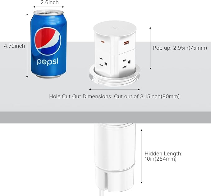Pop up Outlet for Countertop