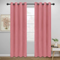 Easy-Going Blackout Curtains for Bedroom, Solid Thermal Insulated Grommet and