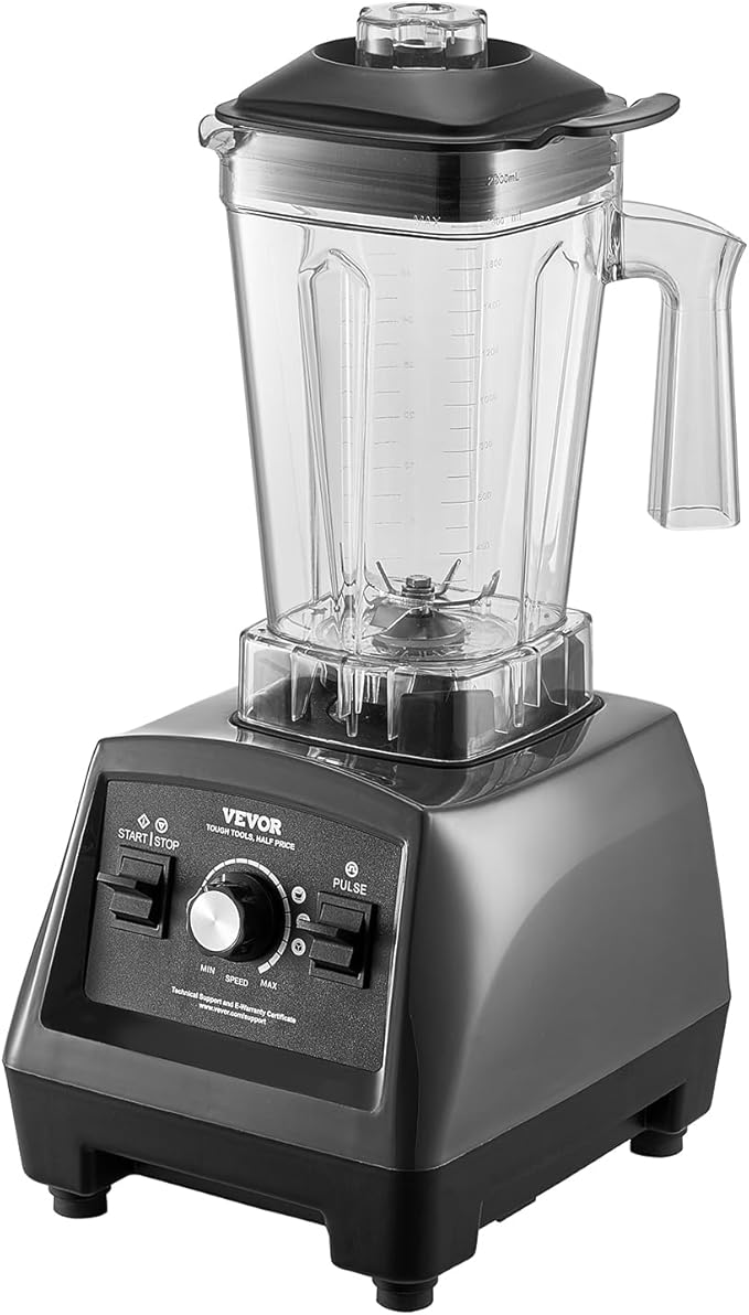 VEVOR Blender for Smoothies, 61 oz 1400W, Professional Blender