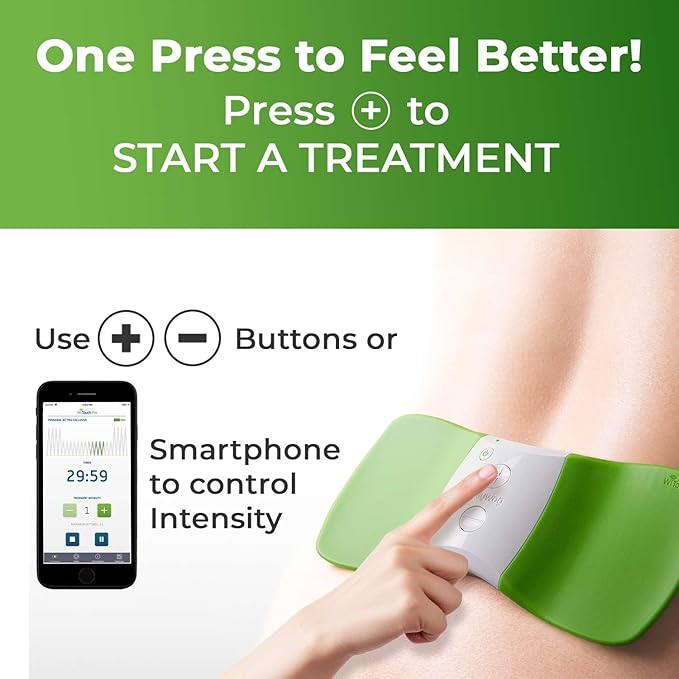 WiTouch Pro Bluetooth TENS Unit – Wireless Lower Back Pain Relief Device | (3 Pairs)