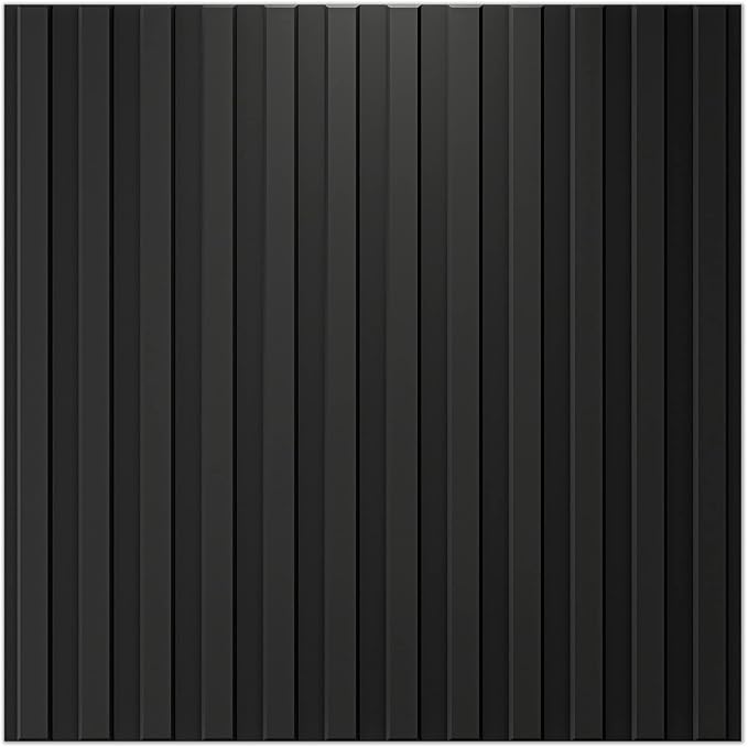 Art3d Slat Wall Panel, 3D Fluted Textured Panel 12-Tile 19.7 x 19.7in. (12-Pack)
