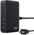 USB C Charger 415W USB C Charger Block, 8-Ports GaN IV Fast Charging Station Hub