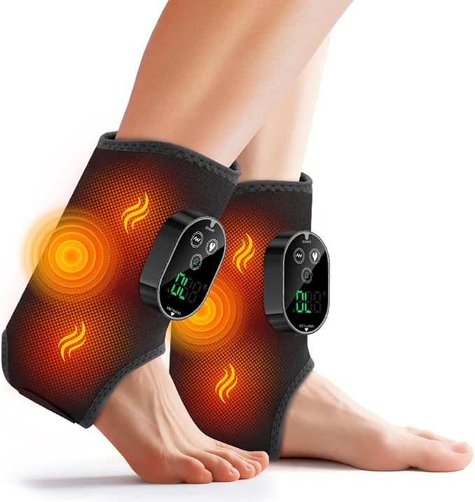 2-Pack Cordless Foot Massager for Neuropathy, Foot and Ankle Massager, Ankle