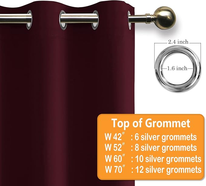Hiasan Grommet Blackout Curtains (Set of 2)