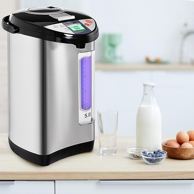 COSTWAY Instant Electric Hot Water Boiler and Warmer, 5-Liter LCD Water Pot
