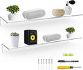 24 Inches Clear Floating Shelves (2 Pack)