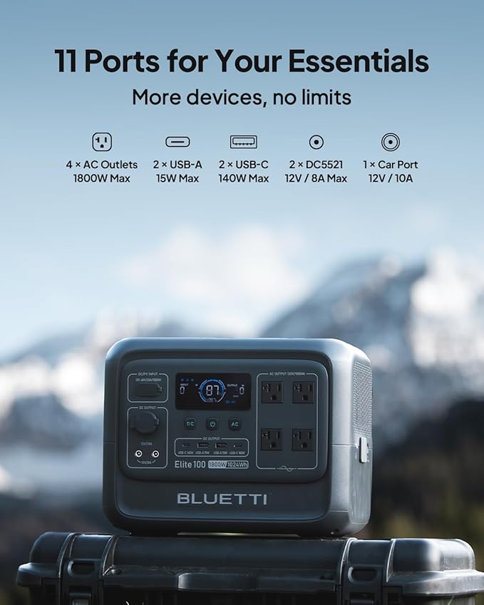 BLUETTI Elite 100 V2 Solar Generator
