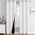 ChrisDowa 100% Blackout Curtains 84 inch Long