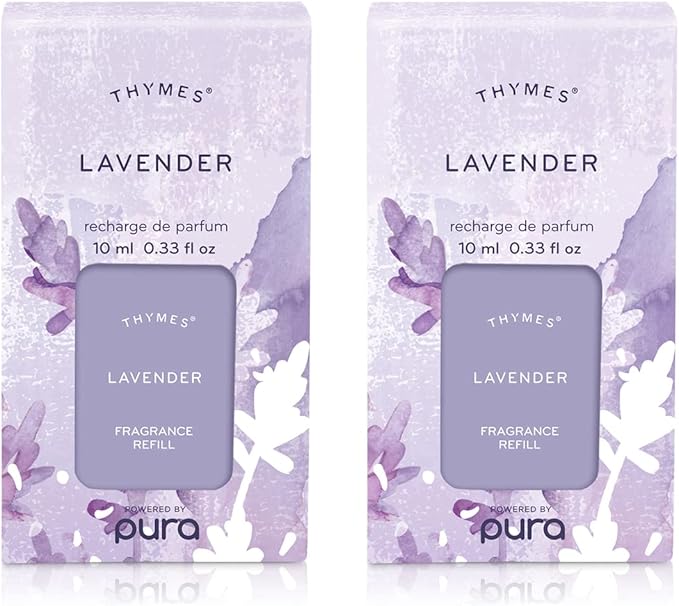 Thymes Lavender Pura Smart Home Plug-in Diffuser Refills (Pack of 2)