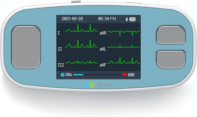 EMAY 6L Portable ECG Monitor | Record ECG and Heart Rate in 6 Channels |