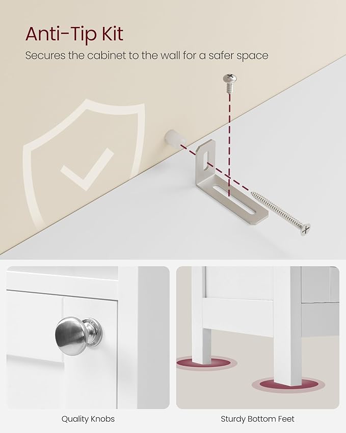VASAGLE Tall Storage Cabinet