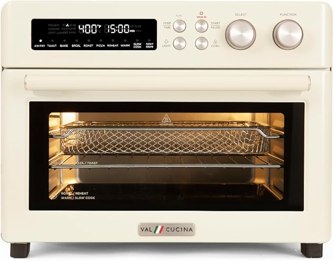 VAL CUCINA Retro Style Infrared Heating Air Fryer Toaster Oven, Extra Large