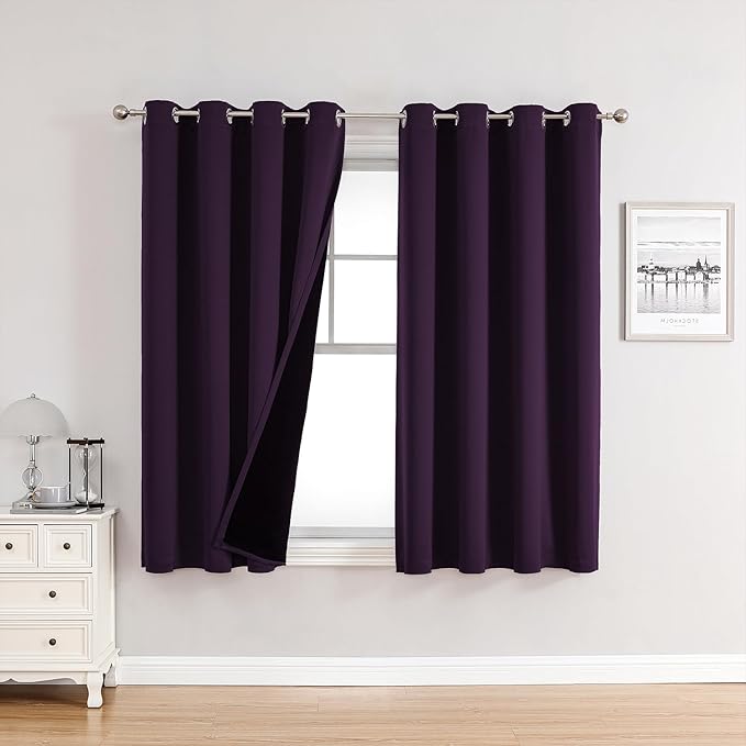 ChrisDowa 100% Blackout Curtains
