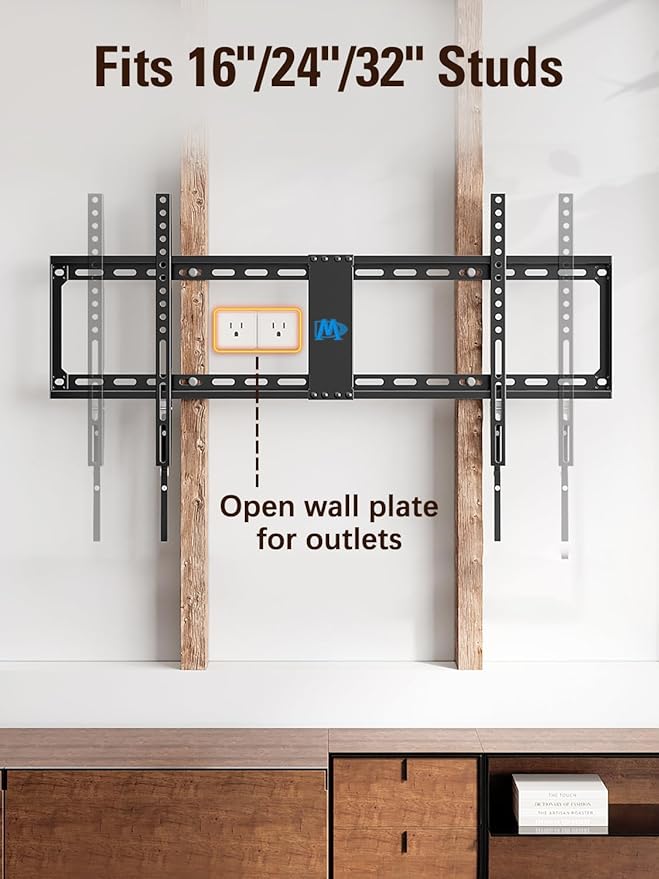 Mounting Dream Fixed TV Wall Mount, Low Profile Wall Mount Bracket