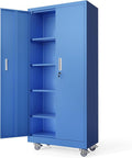 VINGLI Rolling Metal Storage Cabinet