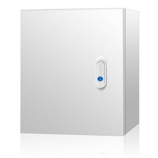 Outdoor Electrical Box 20 x 20 x 8''D NEMA 4X Enclosure Steel Box, Waterproof &