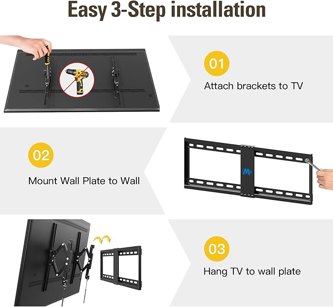 Mounting Dream UL Listed Advanced Tilt TV Wall Mount