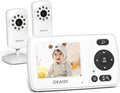 OKAIDI Video Baby Monitor with 2 Cameras, 2.4'' Portable Travel Screen