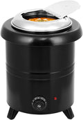 Commercial Electric Soup Kettle Warmer – 10L/11Qt Stainless Steel Pot
