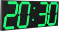 CHKOSDA LED Large Digital Wall Clock, Oversize Wall Clock