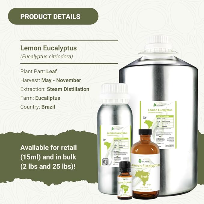 Lemon Eucalyptus Oil by Eucaliptus from Brazil