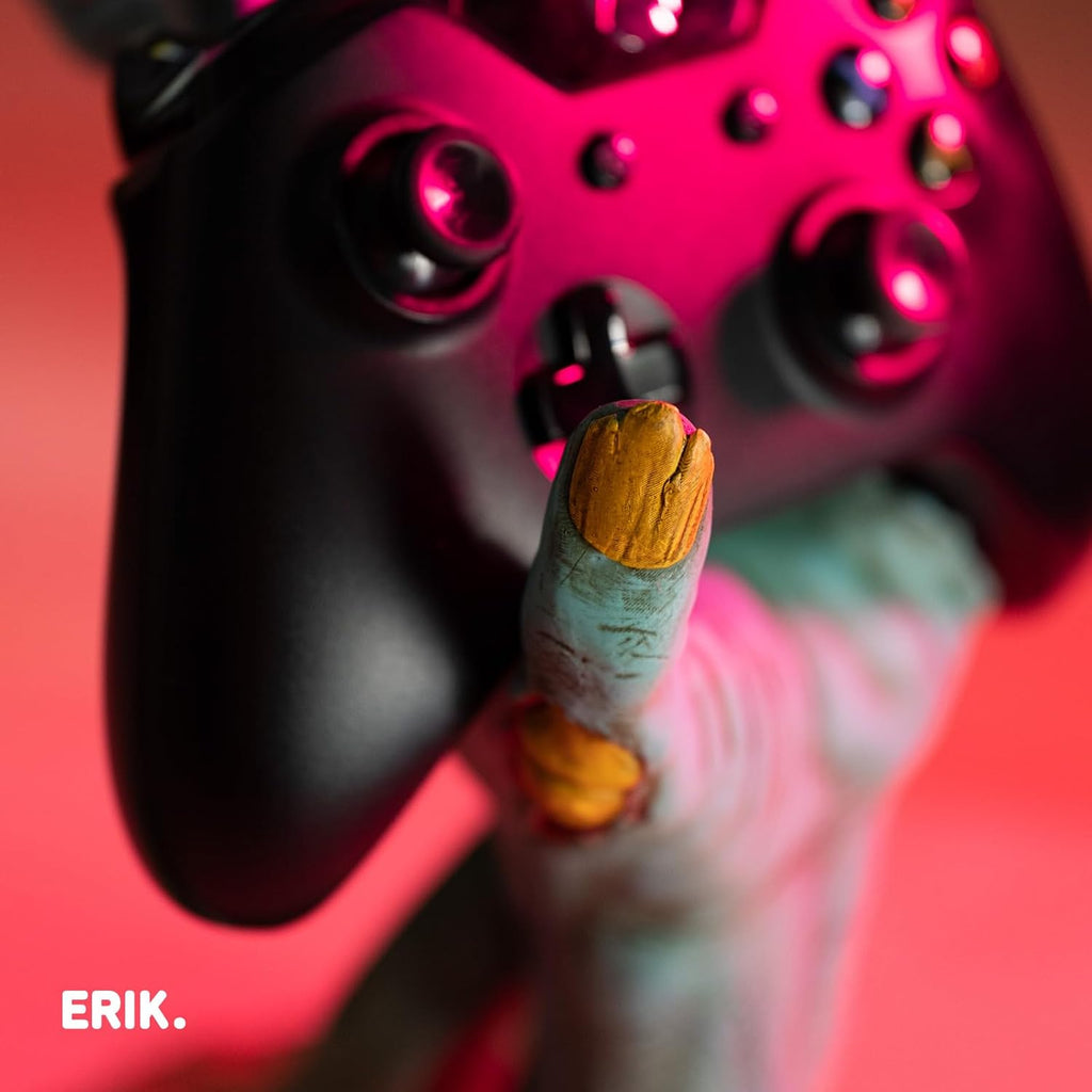 Gaming Controller Holder One More Life | Controller Holder Figure | Headphone Stand & Controller | Gaming Accessories for Desk | Gamer Gifts | Halloween Decorations