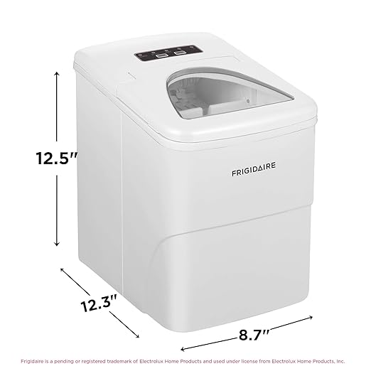Frigidaire EFIC108 Counter top Portable, 26 lb per Day Compact Ice Maker Machine