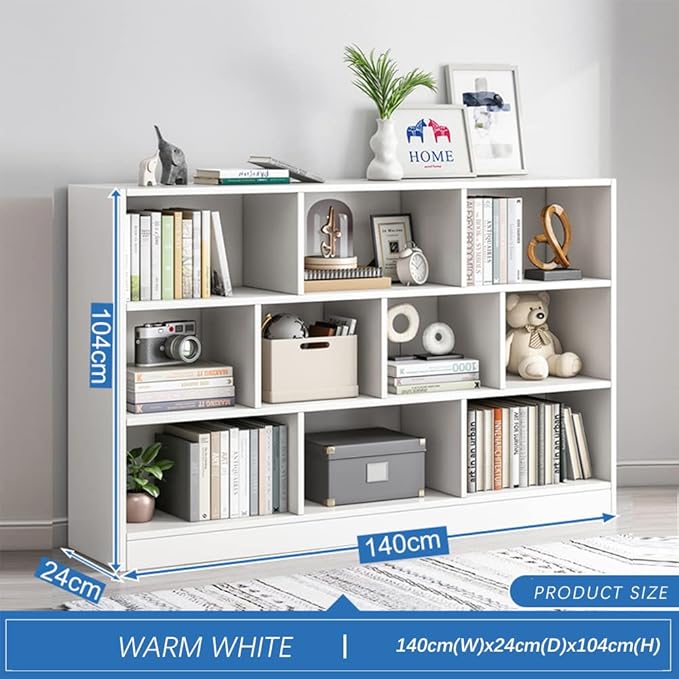IOTXY Open Shelf Low Bookcase