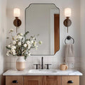 ANDY STAR Bathroom Vanity Mirror, 24x36 Inch Matte Black Mirror, Modern