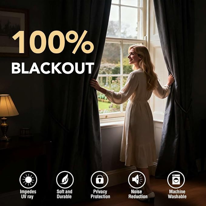 H.VERSAILTEX 100% Blackout Curtain