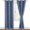 Hiasan Blackout Curtains for Bedroom, 42 x 72 Inches Long
