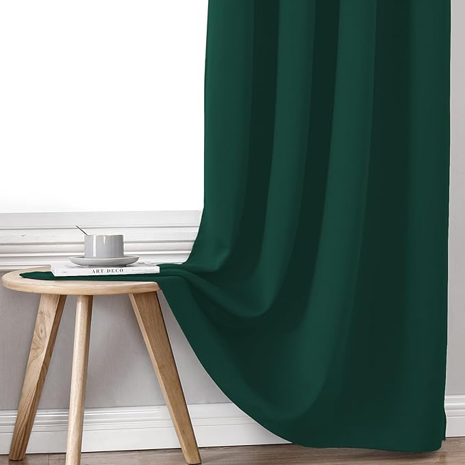 ChrisDowa 100% Blackout Curtains 120 inch Long