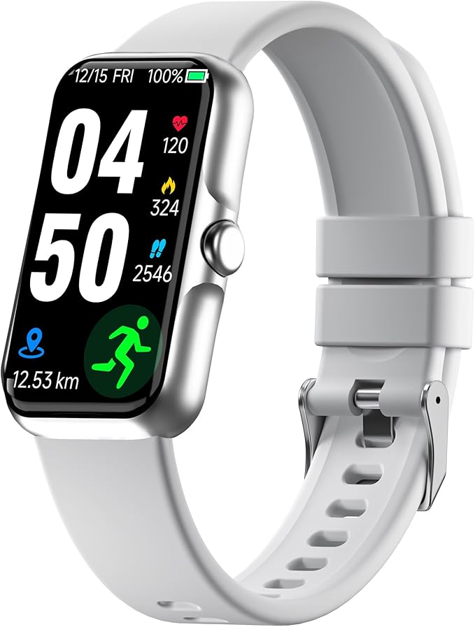 JYUAJOI Fitness Tracker with 24/7 Continuous Heart Rate, Blood Oxygen Monitor