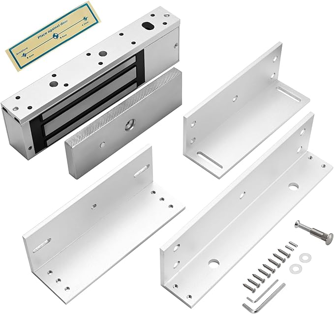 Electric Magnetic Lock with Z and L Bracket 500KG 1200LBS Holding Force