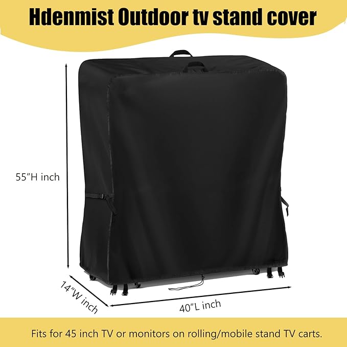 Hdenmist Outdoor TV Cover 40 Inch Weatherproof, Waterproof Outdoor TV Stand