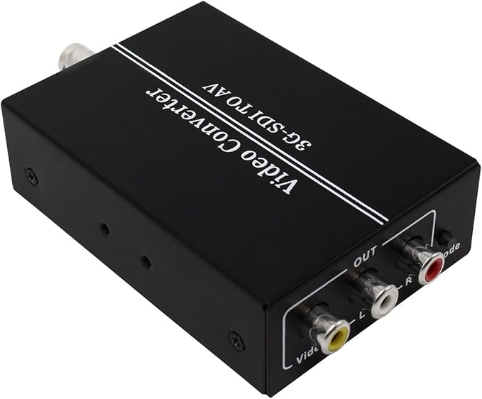 HDSUNWSTD HD 3G SDI to AV CVBS Video Converter Support 1080P L/R Audio Output