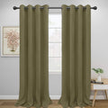 Easy-Going Blackout Curtains for Bedroom, Solid Thermal Insulated Grommet and