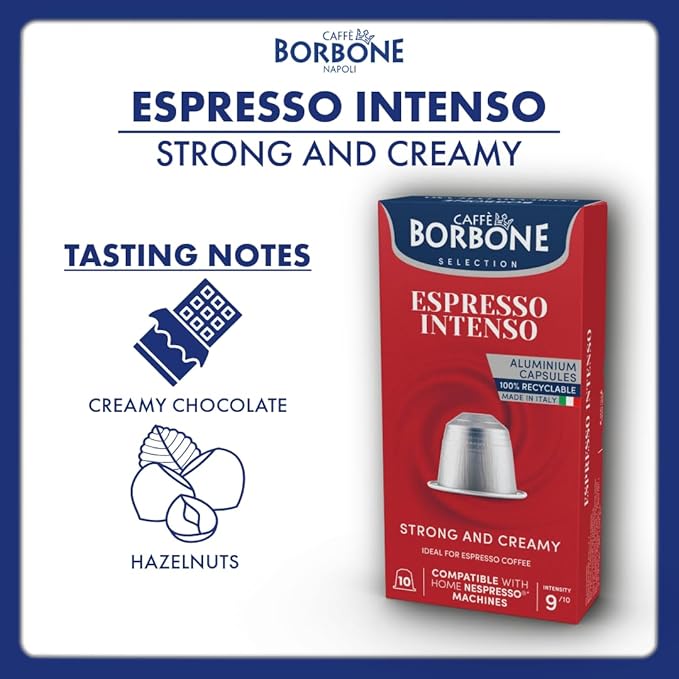 Caffè Borbone Espresso Intenso Aluminum Capsules Compatible (100 Count)