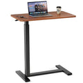 Mobile Bed Laptop Desk with Lockable Wheels and Height Adjustment Function
