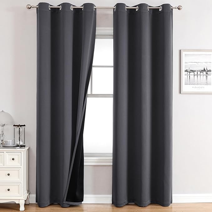 ChrisDowa 100% Blackout Curtains