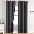 ChrisDowa 100% Blackout Curtains 72 inch Long