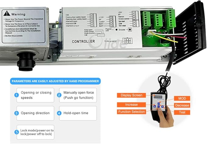 Olideauto Touchless Commercial Door Opener Automatic (2pcs)