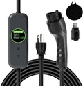 1+2 EV Charger Level Portable Electric Car Charger 6-20P 16A Power Plug 3.5KW 110V-240V for J1772 Electric Cars (Applicable to Household Electricity)