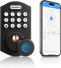 KNOBWELL Fingerprint Door Lock, Smart Keypad Deadbolt, Keyless Entry Lock